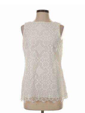 Chicos White Lace Sleeveless Tunic